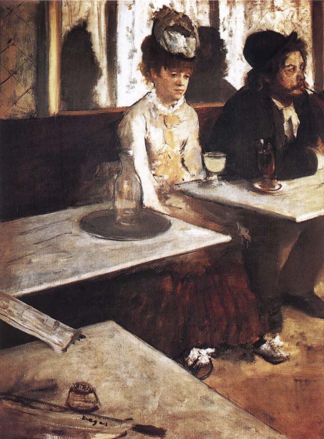 Germain Hilaire Edgard Degas In a Cafe